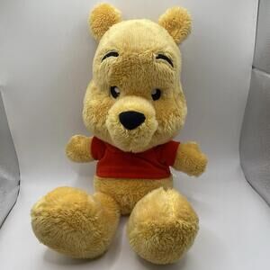 Winnie the Pooh Plush 13” Bear Disney Parks Stuffed Animal Big Feet Toy Soft